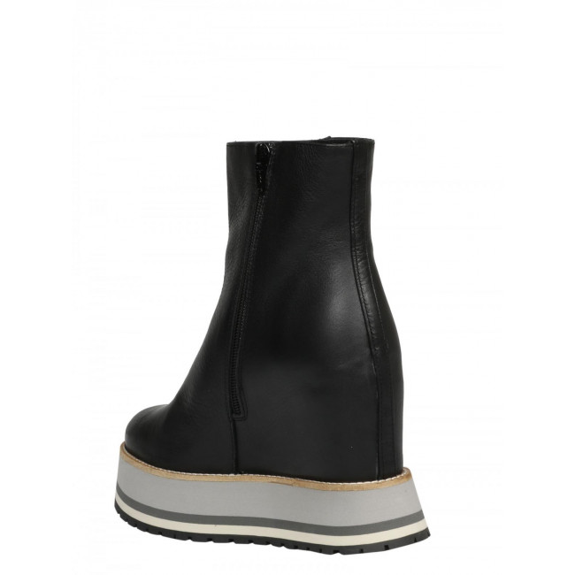 Paloma Barcelo Γυναικείο Δερμάτινο Μποτάκι Ankle Boots Belem Arles Napasoft Black
