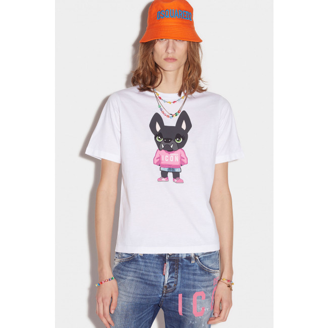DSQUARED2 Γυναικείο T-shirt Icon Pink Hilde Easy