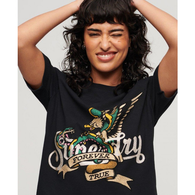Superdry Γυναικείο Tattoo Script Graphic T-Shirt