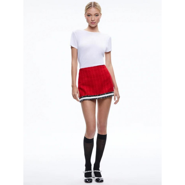 Alice + Olivia Γυναικεία Φούστα  Rubi Tweed Mini Skirt