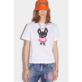 DSQUARED2 Γυναικείο T-shirt Icon Pink Hilde Easy