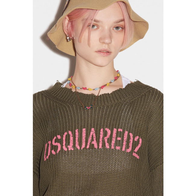 DSQUARED2 Women's Distressed Pullover