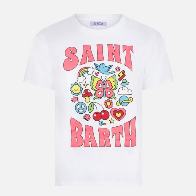 MC2 SAINT BARTH Womens T-Shirt Emilie SB Happy Sky