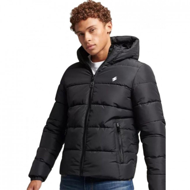 Superdry Men's Hooded Sports Puffer Jacket