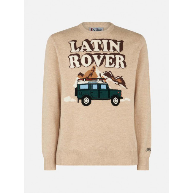 MC2 SAINT BARTH Men's Heron Latin Rover Car Sweater