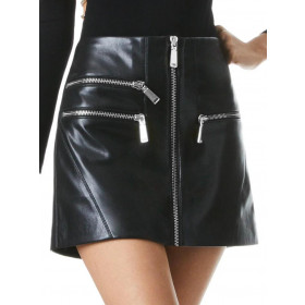Alice + Olivia Women’s Mini Skirt Vegan Leather