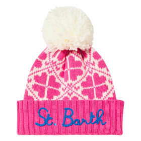 MC2 SAINT BARTH Women's Knitted Cap Holden P W Emb Sb Love Mountains 25