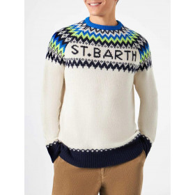 MC2 SAINT BARTH Men's Sweater Heron Nordic Sb Icelandic