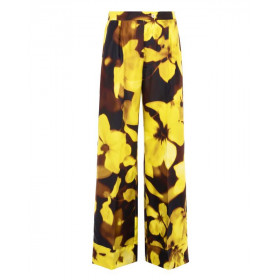BEATRICE Womens Trousers Blurred Print