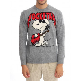 MC2 SAINT BARTH Men's Heron Snoopy RockStar Sweater