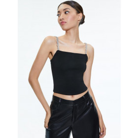 Alice + Olivia Womens Crop Top Drina