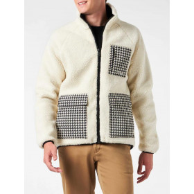 MC2 SAINT BARTH Men's Keystone Sherpa Pied De Poule Jacket