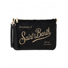 MC2 SAINT BARTH Womens Parisienne W Velvet Quilt Pochette Bag