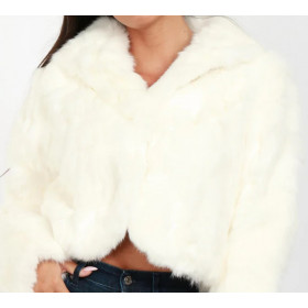 TAVUS Womens Fur Coat  Pelliccia