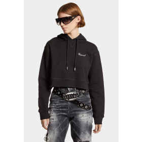 DSQUARED2 Womens Cropped Cool Fit Hoodie