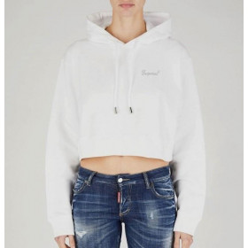 DSQUARED2 Womens Cropped Cool Fit Hoodie