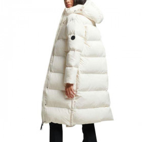 Superdry Womens Longline Hooded Puffer Coat