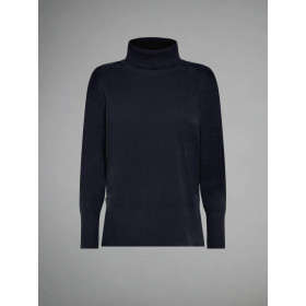 RRD Womens Velvet Vent Turtleneck knit Sweater