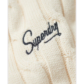 Superdry Womens Sweatshirt Vintage Dropped Shoulder Cable