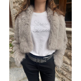 TAVUS Womens Fur Coat Milano