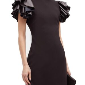 Alice + Olivia Γυναικείο Μίνι Φόρεμα με Βολάν Μανίκια