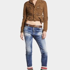 DSQUARED2 Γυναικείο Heritage Rammendo Wash Cool Girl Jeans