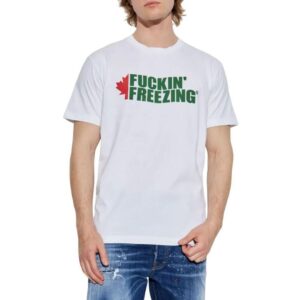 DSQUARED2 Ανδρικό T-shirt Fuckin’ Freezing Tee