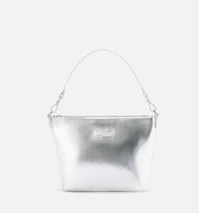 MC2 SAINT BARTH Γυναικεία Τσάντα Aline Laminated Leather Silver
