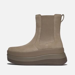 FIT FLOP Γυναικεία Μποτάκια Stack Suede Chelsea