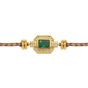 MYA BAY Γυναικείο Βραχιόλι Green Shiny Art Deco
