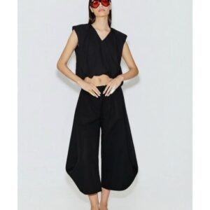 AVANT GARDE Γυναικεία Αμάνικη Μπλούζα Baloon Crop Top